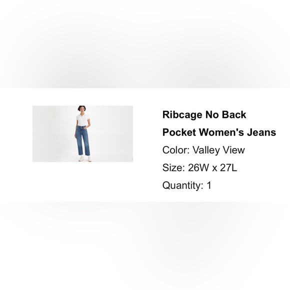 Levi’s Premium Ribcage No Back Pocket Jeans - Picture 3 of 6